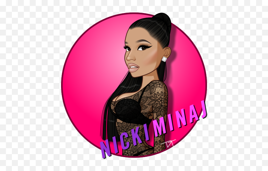 Nicki Minaj Cartoon Nicki Minaj - Nicki Minaj Clipart Emoji,Emoji Nikci Minaj