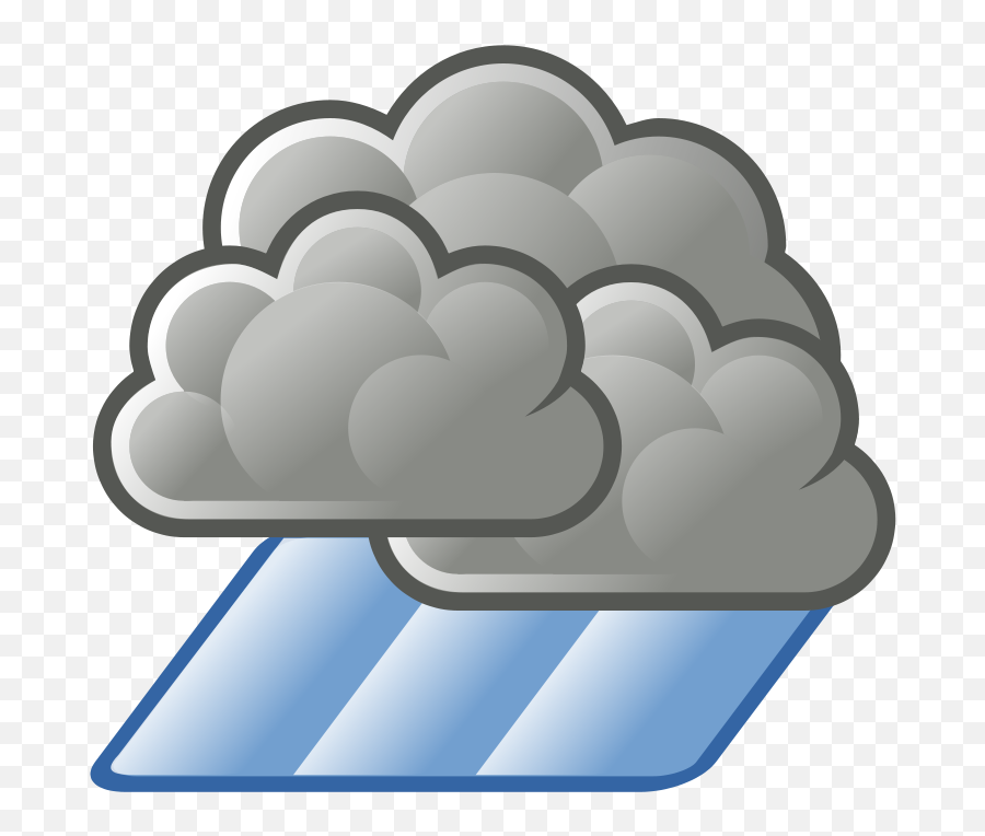 Rain Cloud Clipart - Weather Showers Emoji,Severe Weather Emoji