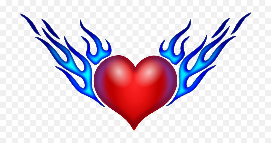Drawing Of A Heart On Fire - Clip Art Library Dibujos De Corazón De Fuego Emoji,Your Heart Is On Fire Emoticon
