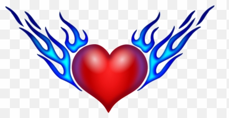 Drawing Of A Heart On Fire - Clip Art Library Dibujos De Corazón De Fuego Emoji,Your Heart Is On Fire Emoticon