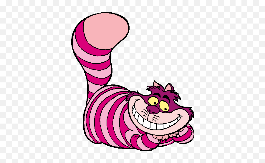 In Wonderland Cheshire Cat Clipart - Cartoon Cheshire Cat Alice In Wonderland Emoji,Alice In Wonderland Emojis