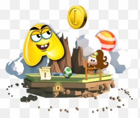 Everquiz - Isla Flotante Low Poly Emoji,Count Numbers Emoticon