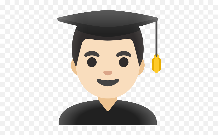 U200d Male Student With Light Skin Tone Emoji,Male Angel Emoticon