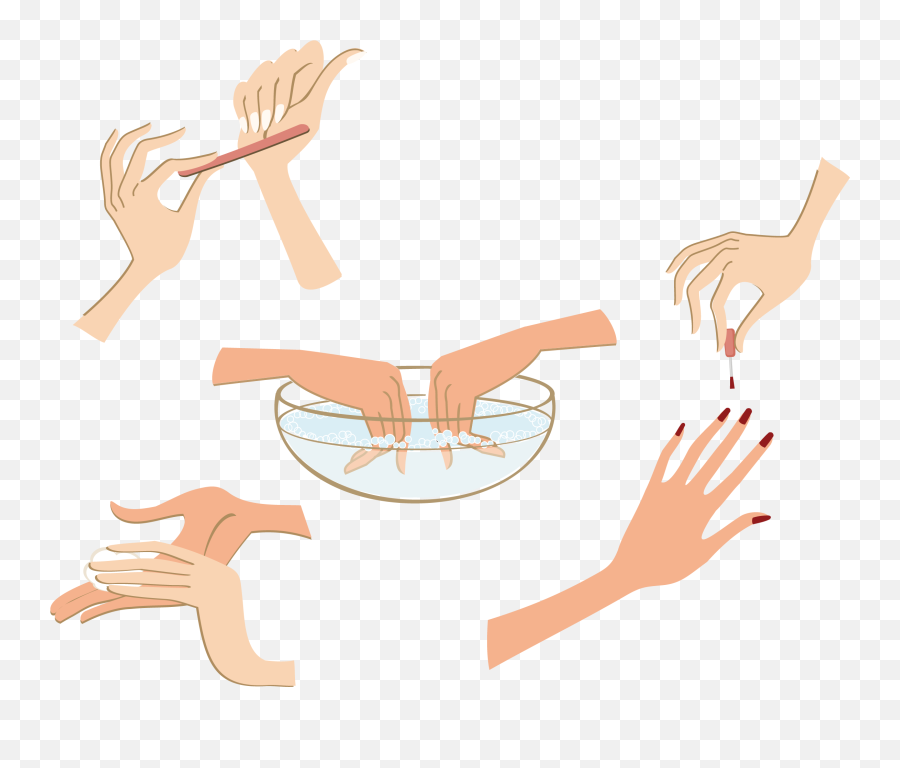 Nail Salon Thumb Beauty Parlour Nail Polish Clipart - Full Sign Language Emoji,Polish Emoji