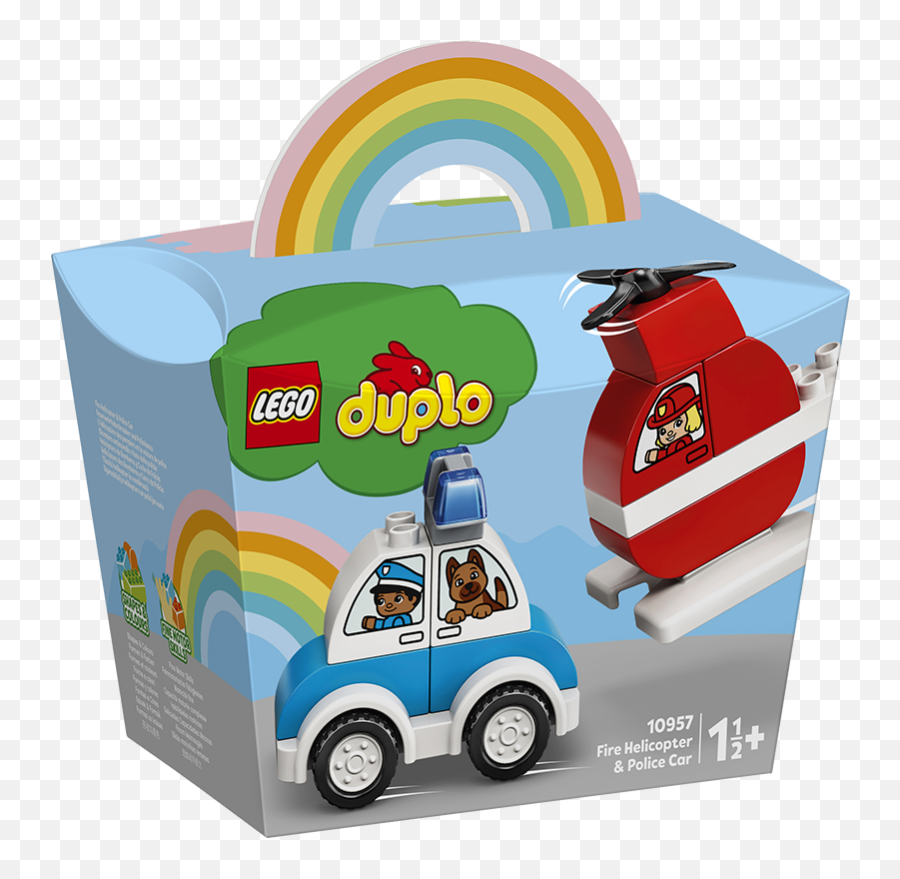 Lego 10957 Fire Helicopter U0026 Police Car - Lego Duplo Fire Helicopter Police Car Emoji,Unikitty Emotions