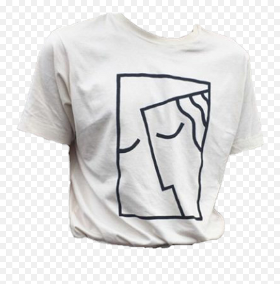 White Shirt Whiteshirt Aesthetic Tumblr - Short Sleeve Emoji,Emoji Shirt Tumblr