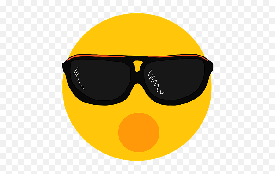 Face Wow Emoji Emotions Sun Glasses - Wow Emoji,Sunlight Emoji