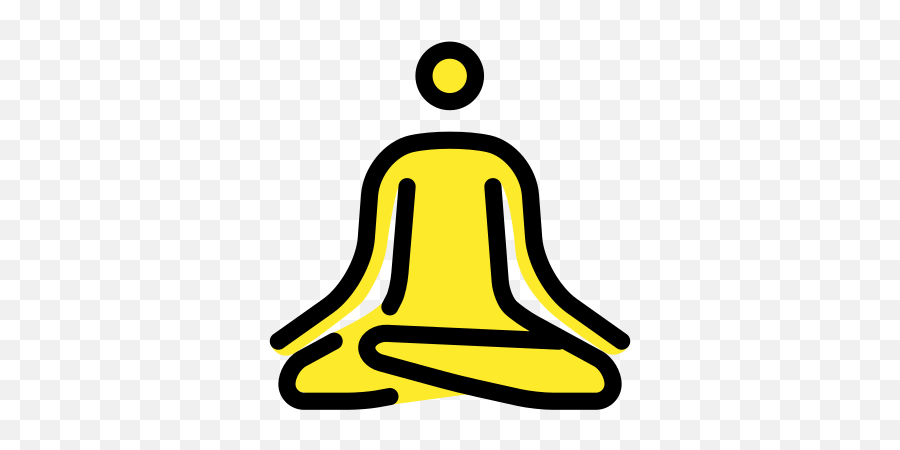 Person In Lotus Position - Meditation Badge Emoji,Lotus Emoji