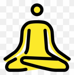 Person In Lotus Position - Meditation Badge Emoji,Lotus Emoji
