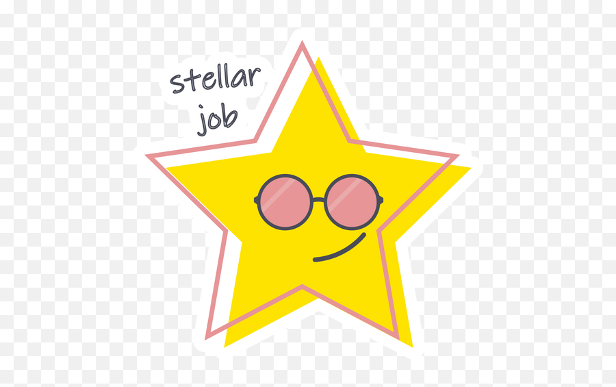 Star - Stellar Job Sticker Sticker Mania Dot Emoji,Star Shoes Emoji