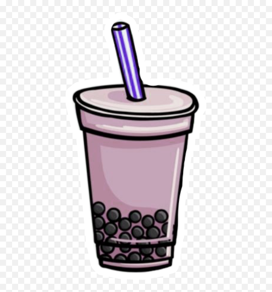 Vsco Purple Violet Gourde Goblet - Boba Sticker Taro Emoji,Goblet Emoji