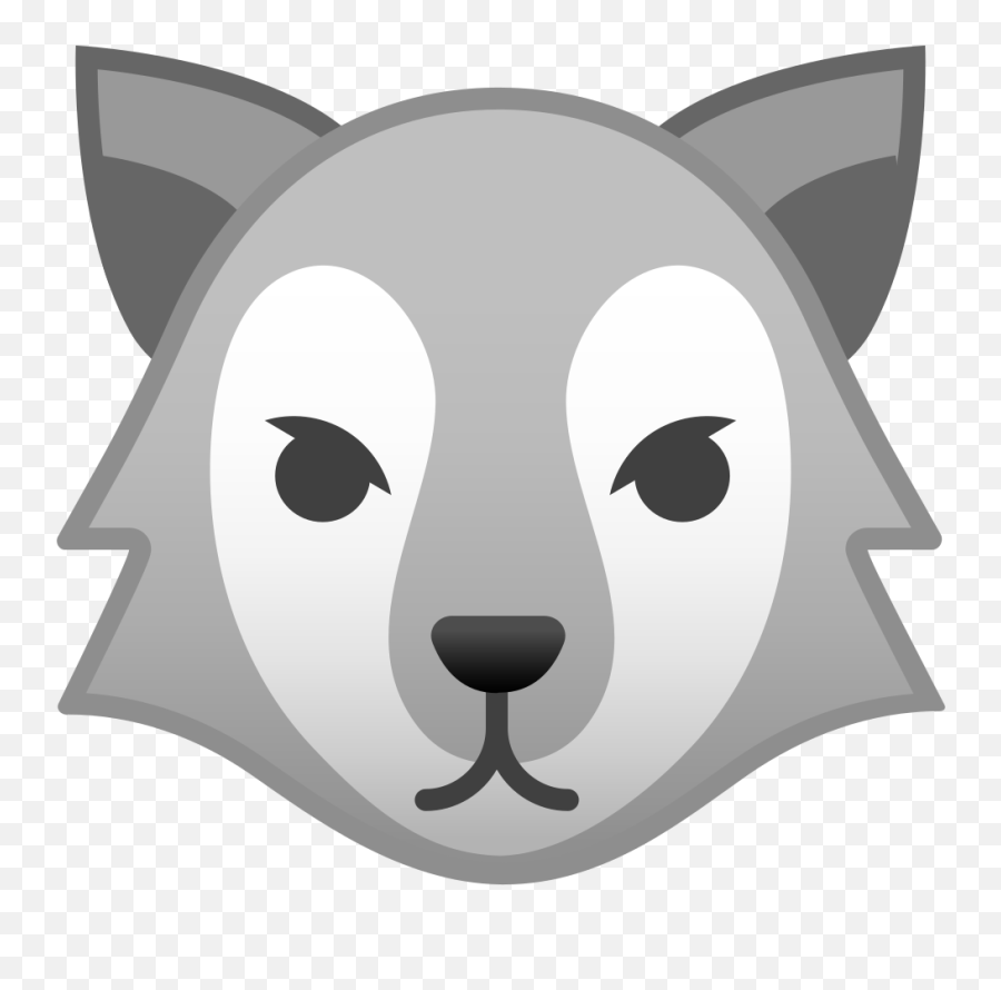 Wolf Face Icon Noto Emoji Animals Nature Iconset Google - Wolf Emoji,Siberian Husky Emoji