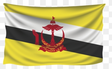 Wavy Brunei Flag Png Transparent Image - Brunei Flag Transparent Background Emoji,Morocco Flag Emoji