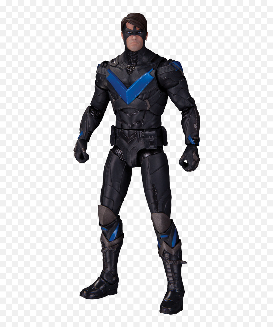 Download Hd Batman - Arkham Knight Nightwing Figure Arkham Knight Nightwing Figure Emoji,Arkham City Background Emoticon
