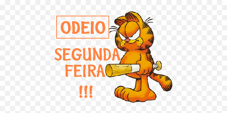 Segunda - Cia Dos Gifs Gif Segunda Feira Garfield Emoji,Imagenes De Emoticon Mugsy Gif