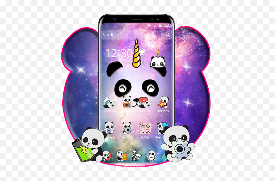 Galaxy Unicorn Panda Theme - Smartphone Emoji,Panda Emoji Galaxy