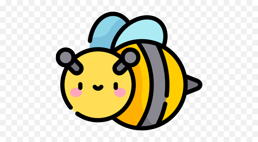 Bee Free Vector Icons Designed - Abeja Kawaii Png Emoji,Ios Bee Emoji Vector