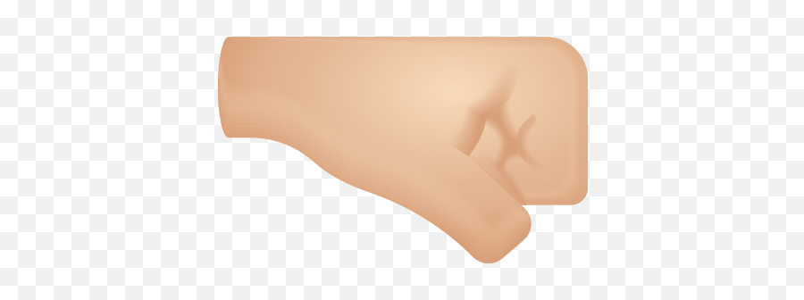 Right Facing Fist Light Skin Tone Icon - Horizontal Emoji,Mermaid Emojis Android