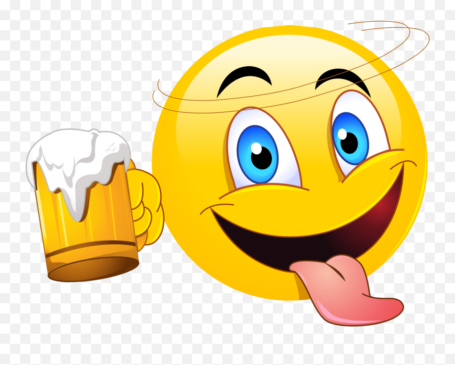 Beer Drinking Emoji Decal - Drinking Emoji,Beer Drinking Emoji