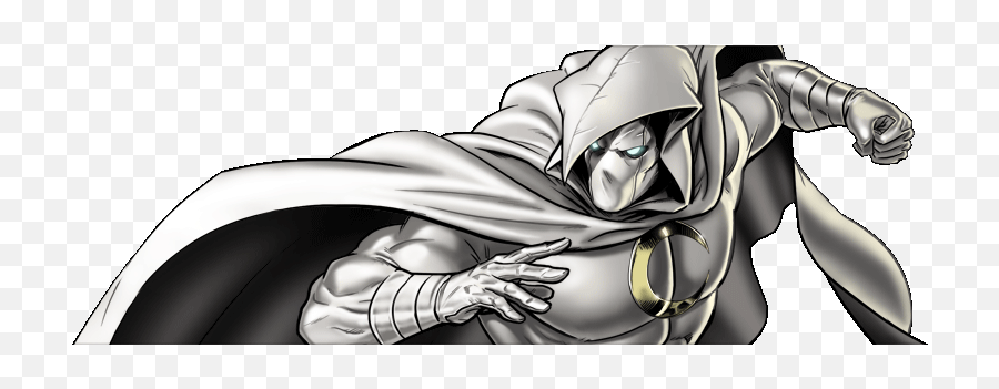 Moon Knight Dialogue 1 Right - Cavaleiro Da Lua Desenho Marvel Avengers Alliance Moon Knight Emoji,White Knight Emoji Png