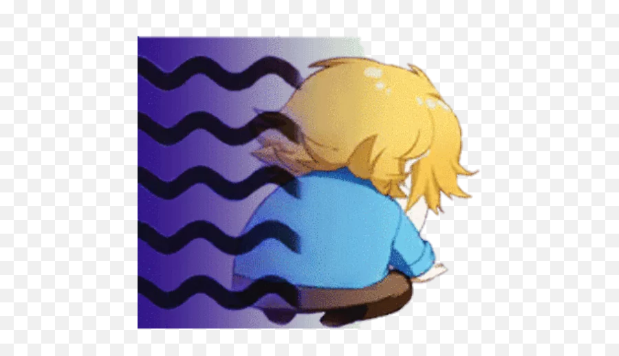 Telegram Sticker 3 From Collection Mystic Messenger - Sad Yoosung Emoji Png,Saeyoung Emoticon