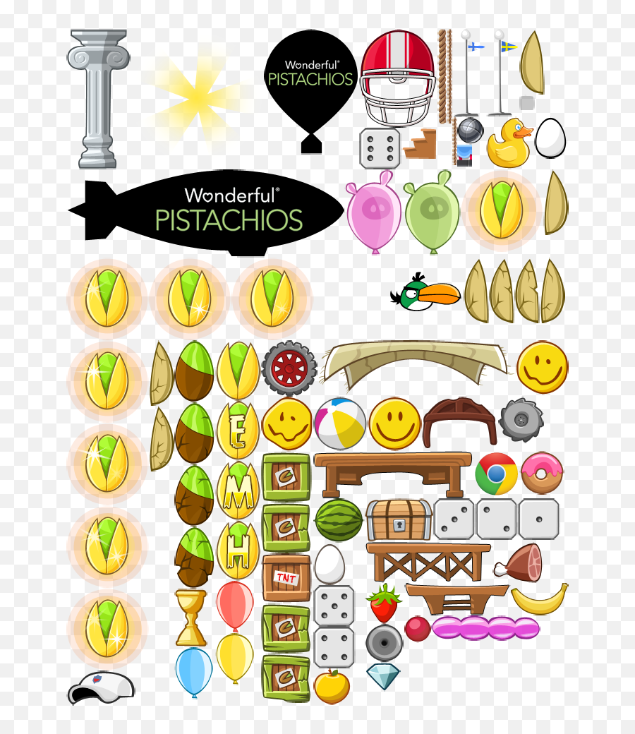 Download Angry Birds Golden Pistachio - Angry Birds Sprites Emoji,Angry Birds Gummies With Emojis?!?!