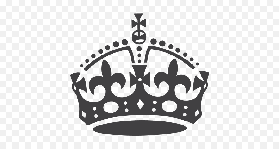 Britain Crown Silhouette Transparent - Keep Calm Crown Vector Emoji,Emoji For British Queen