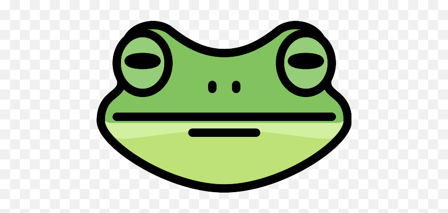 Frog Head Frontal Outline Vector Svg - Dot Emoji,Mexican Frog Emoticon