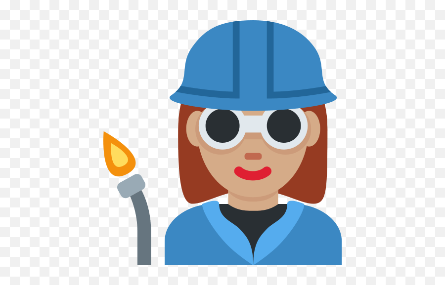 Woman Factory Worker Emoji With - Basilica,Female Factory Worker Emoji