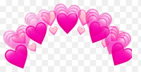 Background Blue Heart Crown Transparent Emoji,Bauer Emojis