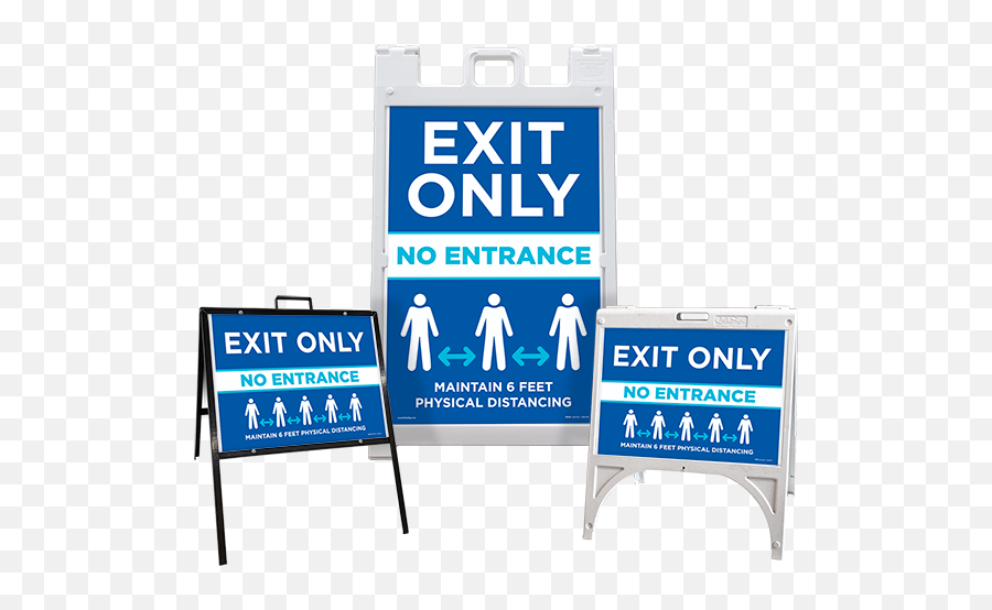 Exit Only No Entrance Sandwich Board Sign D6502 By Emoji,Open And Close Frame Emoticon