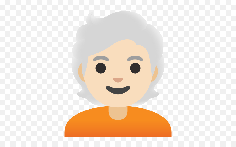 U200d Adult Person With Light Skin Tone And White Hair Emoji,Long Hair Emojis