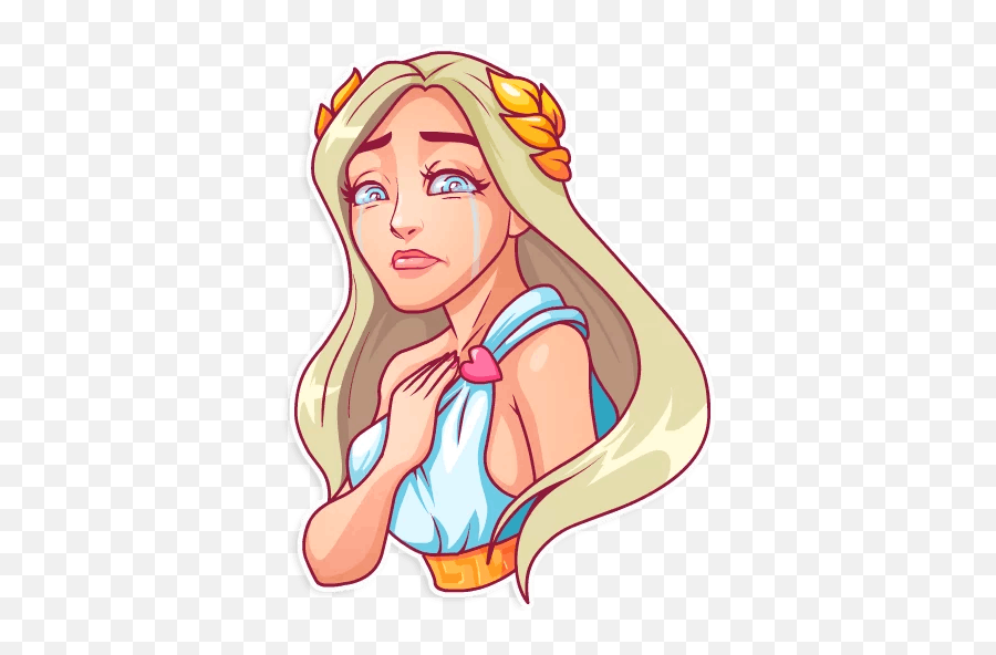 Stickers Set For Telegram - Aphrodite Telegram Sticker Emoji,Sleeping Beauty Emoji