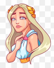 Stickers Set For Telegram - Aphrodite Telegram Sticker Emoji,Sleeping Beauty Emoji