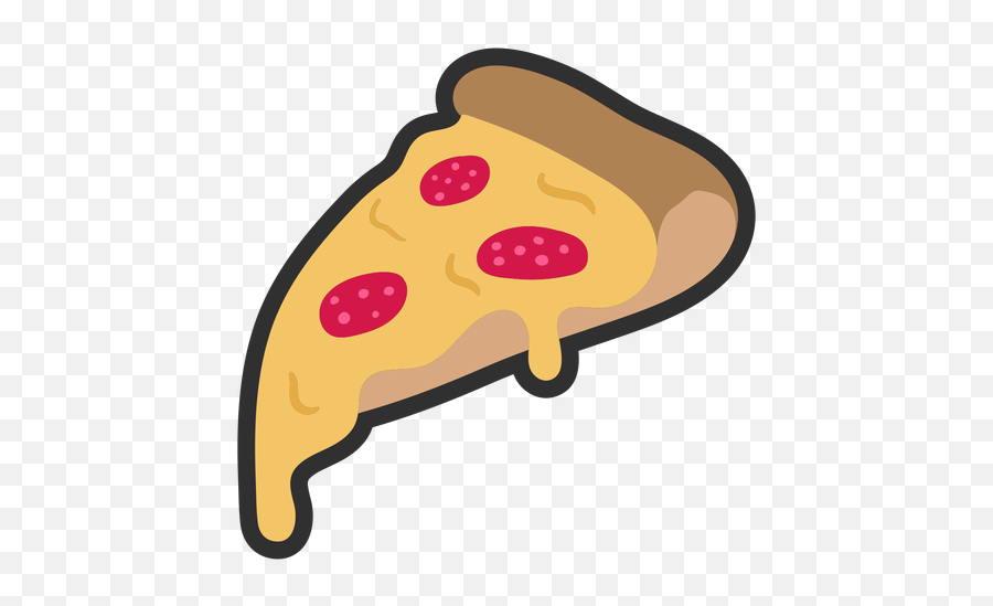 Happy Pizza Slice Cartoon Transparent Png U0026 Svg Vector Emoji,Knocked Out Pizza Emoji