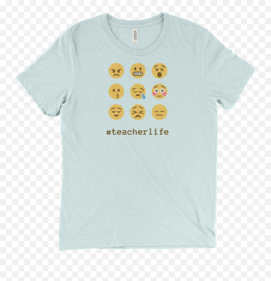 Emoji Teacherlife - Short Sleeve,Emoji Canvas