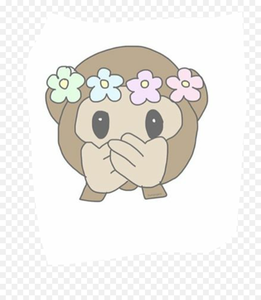 Download Secret Emoji Funny Monkey - Drawing,Monkey Emoji