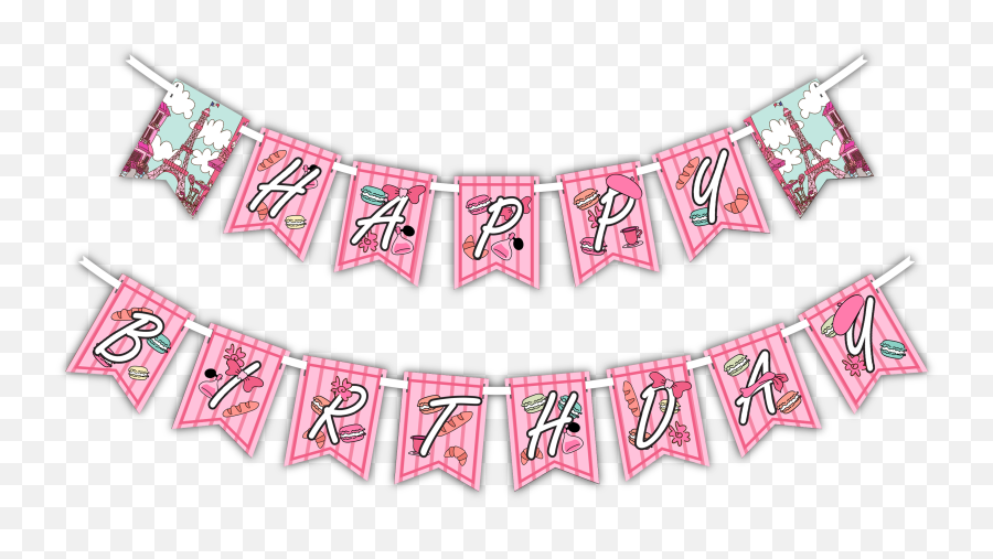 Paris Birthday Party Supplies U2013 Birthdaygalorecom - Pink 1st Birthday Png Emoji,Emoji Bday Party Supplies