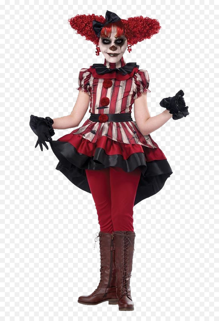 Joke - Creepy Cute Clown Costume Girls Emoji,Emoji Halloween Costume For Sale
