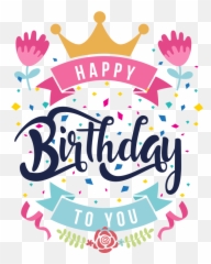 Happy Birthday Vintage Png - Design Happy Birthday Stickers Emoji,Ankit Emoji Stickers