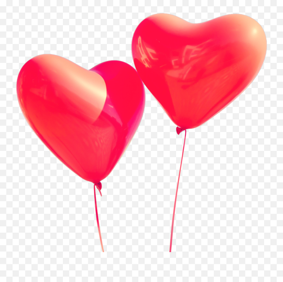 Heart Shaped Helium Balloon Clipart - Heart Helium Balloon Png Emoji,Emoji Heart Balloons