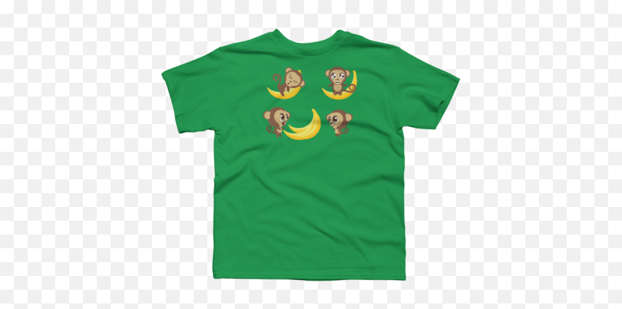 Monkey Boyu0027s T - Shirts Design By Humans Emoji,Emoticon Monkeys