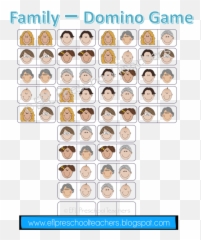Eslefl Preschool Teachers April 2015 - Family Members Printable Domino Emoji,Emotions Matching Worksheet