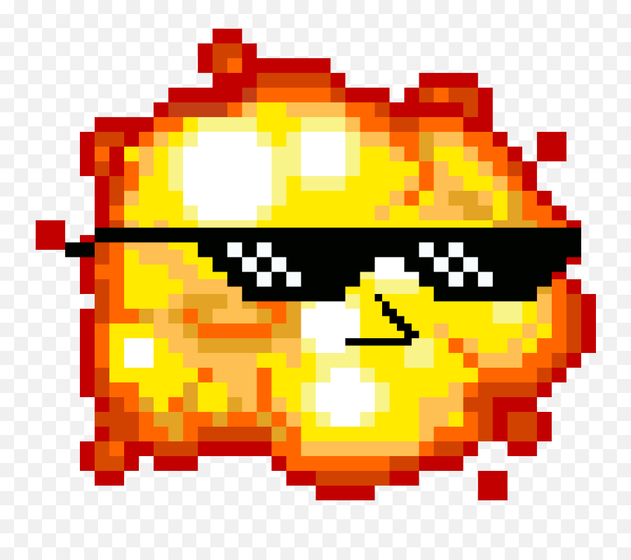 Pixilart - Mlg Explosion By Anonymous Explosion Pixel Art Png Emoji,Mlg Emojis