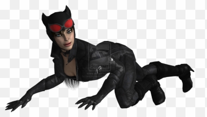 Download City Catwoman Arkham Batman Character Fictional Emoji,Arkham City Background Emoticon