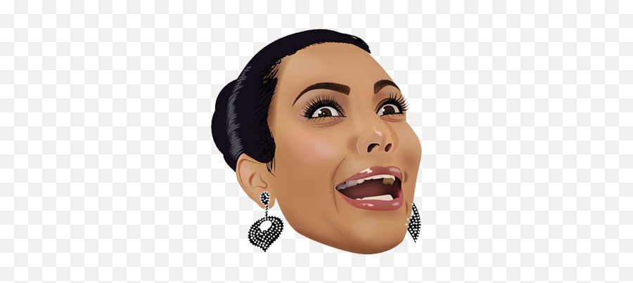 Kim Kardashian Crying Face Transparent - Kim Kardashian Fidget Spinner Emoji,Blac Chyna Emoji App