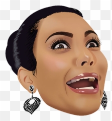 Kim Kardashian Crying Face Transparent - Kim Kardashian Fidget Spinner Emoji,Blac Chyna Emoji App