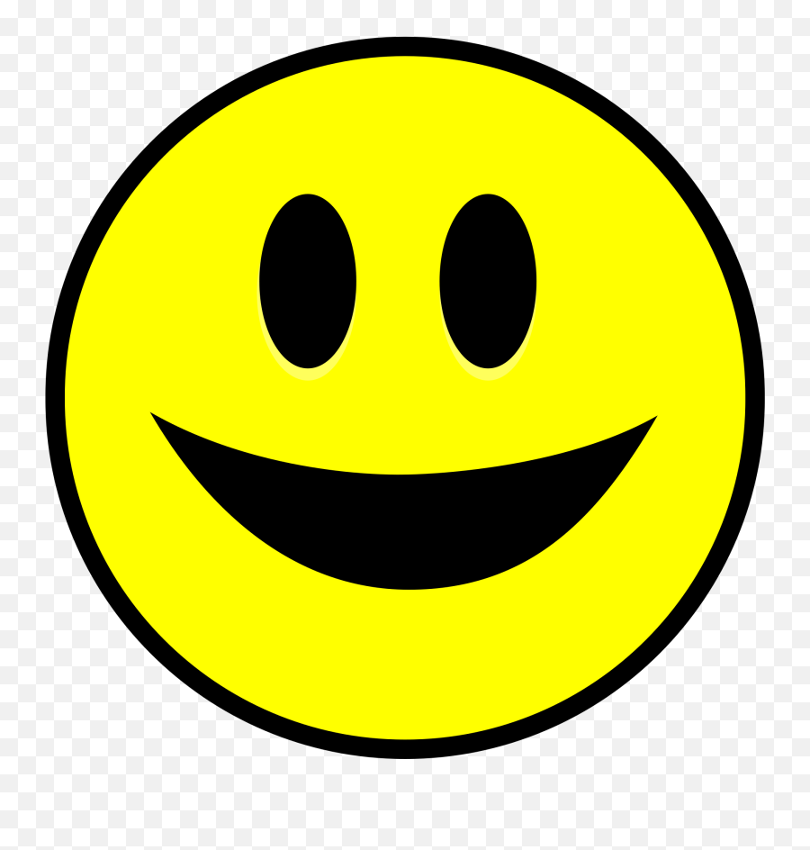 Filebigsmile Smiley Yellow Simplesvg - Wikimedia Commons Smiley Transparent Vector Png Emoji,X Meaning Emoticon
