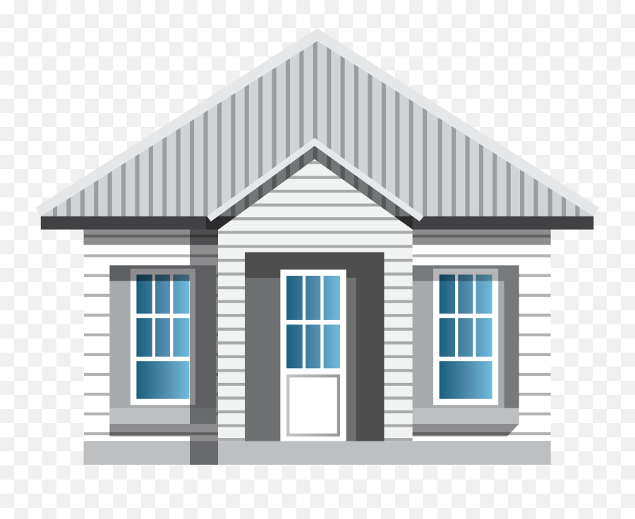 Clipart House Emoji Clipart House - Grey And White House Clip Art,House Emoji Transparent