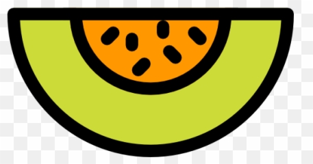 Melon - Dot Emoji,Cantelope Emoticon